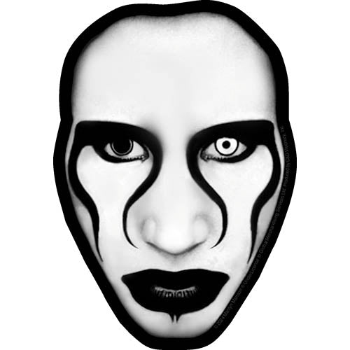 Marilyn Manson Defiant 4"x5.75" Sticker - 6 pc prepack