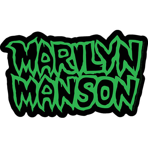 Marilyn Manson Name Logo 5.5"x3.3" Sticker - 6 pc prepack