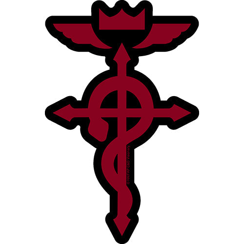 Fullmetal Alchemist Brotherhood Flamel Symbol 3.8"x6" Sticker - 6 pc prepack
