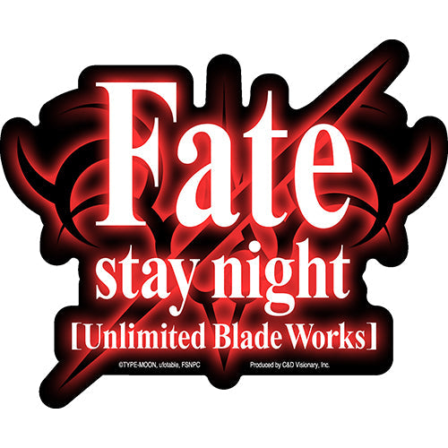 Fate Night Stay [Unlimited Blade Works] Logo 5.1"x4.25" Sticker - 6 pc prepack