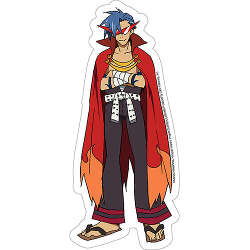 Gurren Lagann Kamina 2.9"x6.5" Sticker - 6 pc prepack