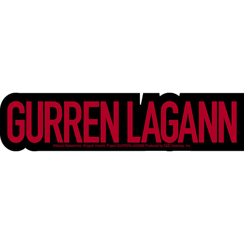 Gurren Lagann US Logo 6.5"x1.4" Sticker - 6 pc prepack