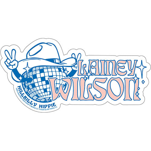 Lainey Wilson Hillbilly Hippie 6.5"x3.2" Sticker - 6 pc prepack