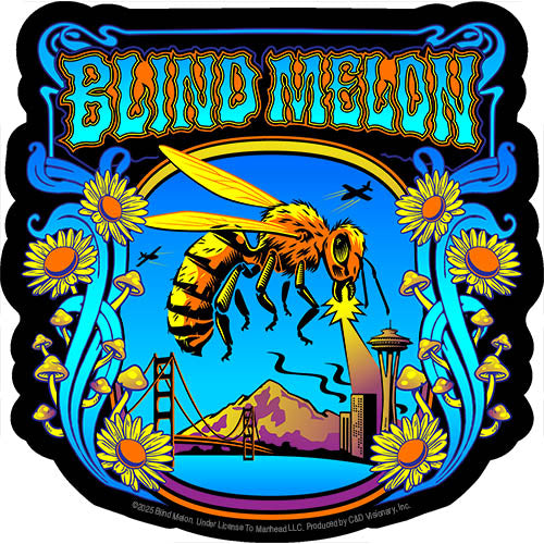 Blind Melon Bee Attack 5"x5" Sticker - 6 pc prepack