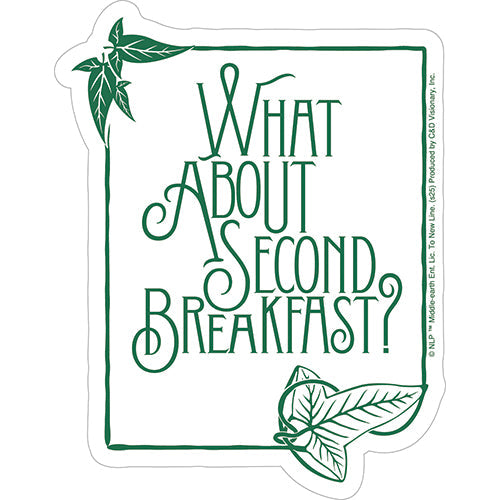 The Lord of the Rings Second Breakfast 4.3"x5.5" Sticker - 6 pc prepack