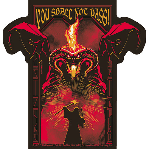 The Lord of the Rings You Shall Not Pass 5.3"x5.5" Sticker - 6 pc prepack