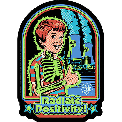 Steven Rhodes Radiate Positivity 4"x5.5" Sticker - 6 pc prepack