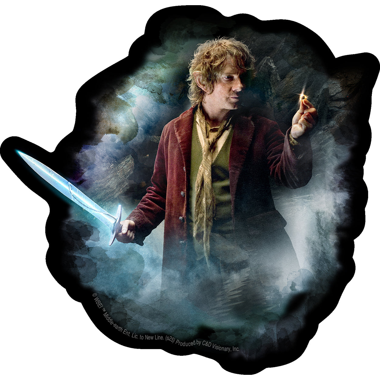 The Hobbit Bilbo 5"x5.1" Sticker - 6 pc prepack