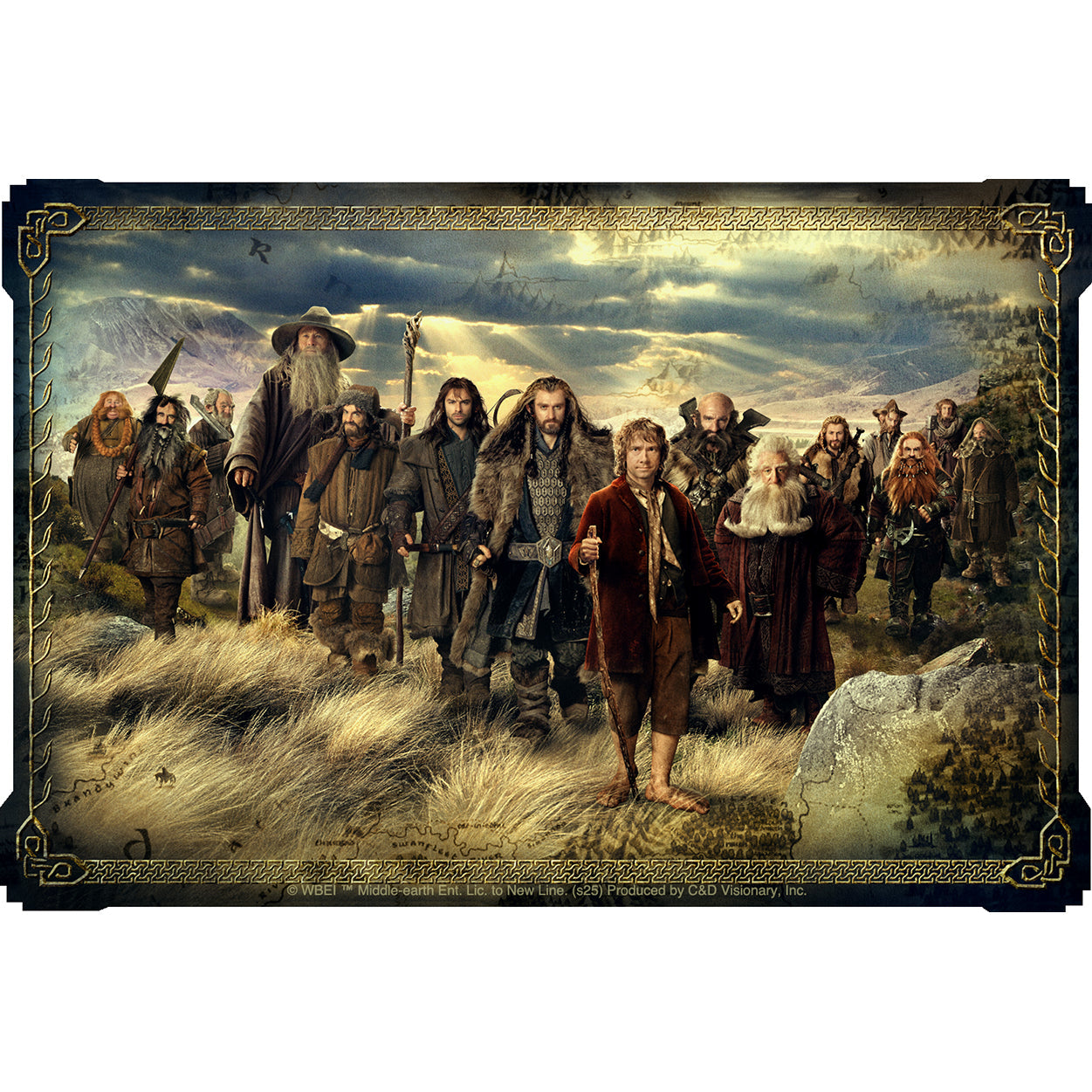 The Hobbit Framed Poster 5.5"x3.6" Sticker - 6 pc prepack