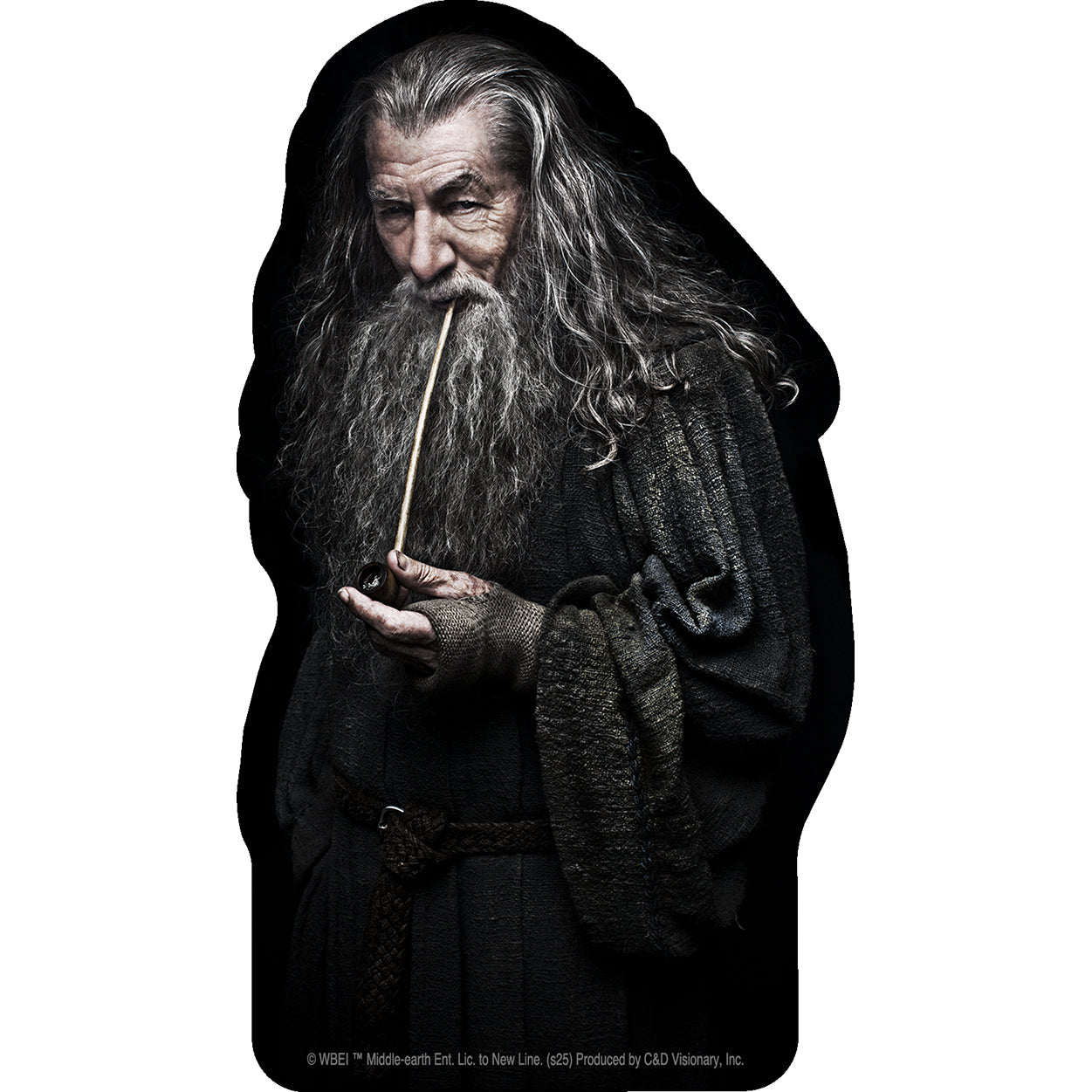 The Hobbit Gandalf with Pipe 3.1"x5" Sticker - 6 pc prepack