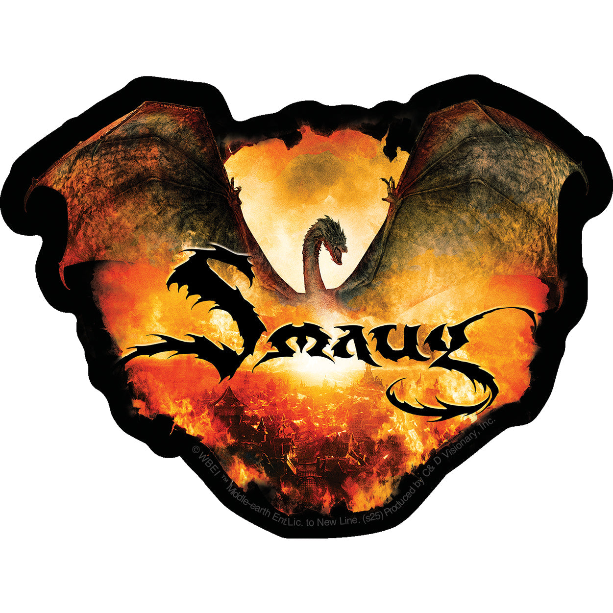 The Hobbit Smaug 3.8"x5" Sticker - 6 pc prepack