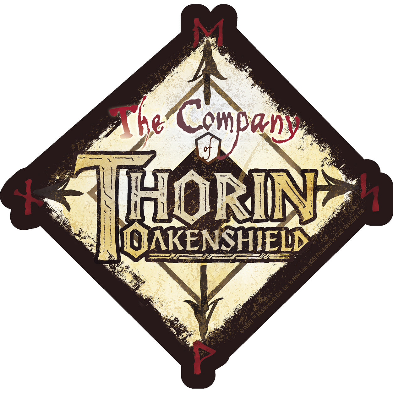 The Hobbit The Company 5.5"x5.7" Sticker - 6 pc prepack