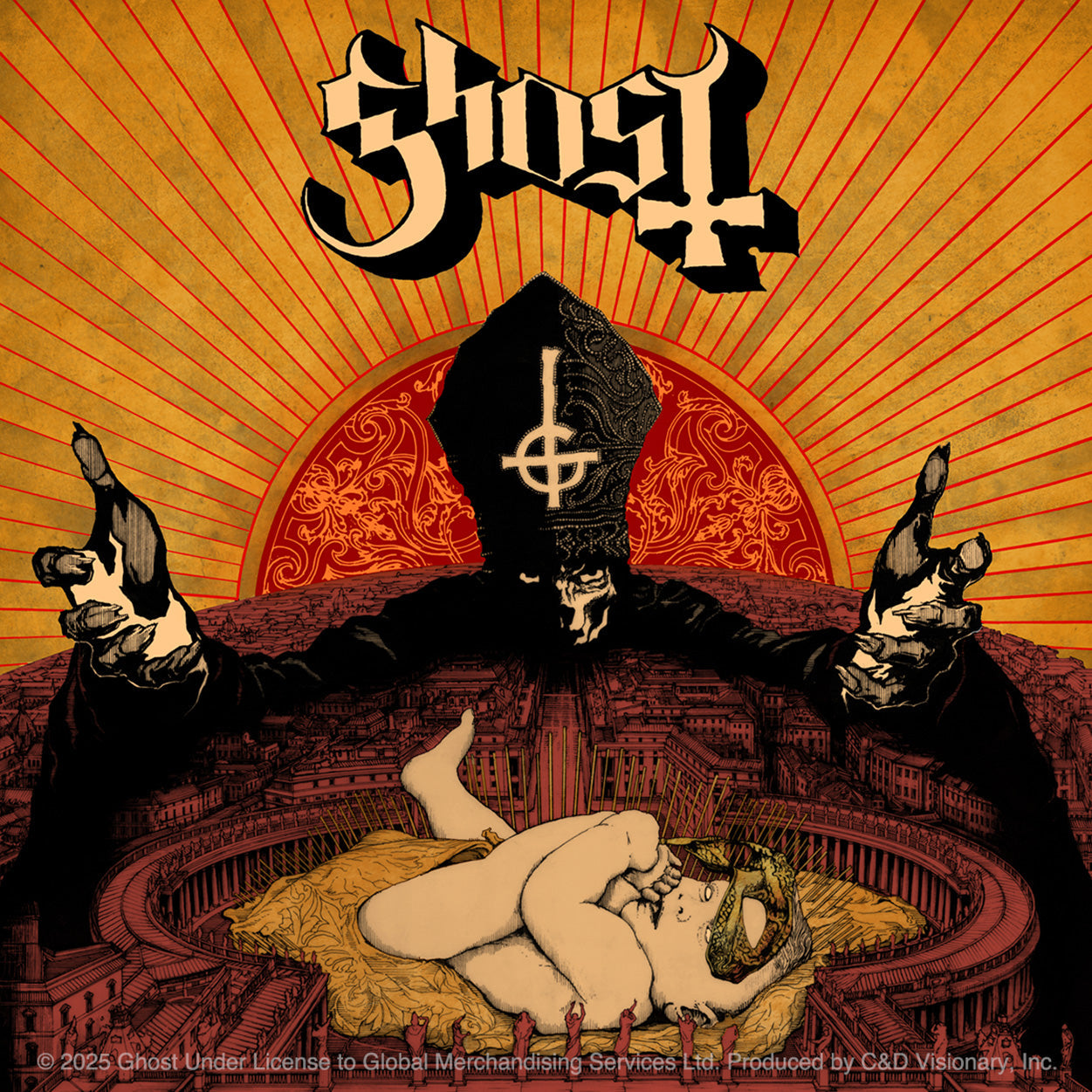 Ghost Infestissumam 4"x4" Sticker - 6 pc prepack