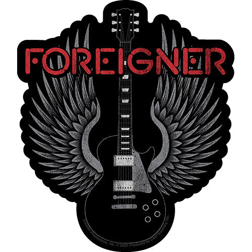 Foreigner Guitar 5"x5.75" Sticker - 6 pc prepack