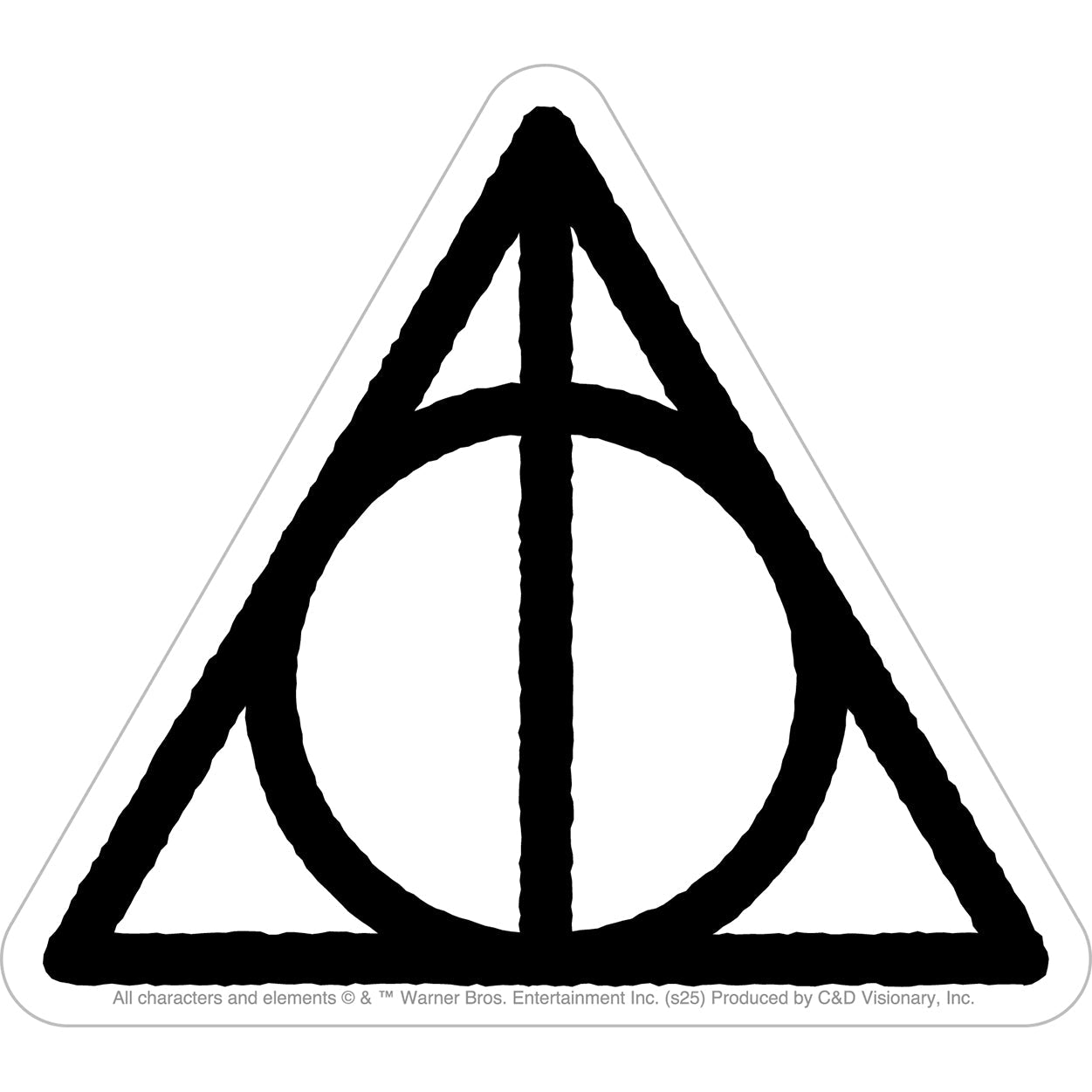 Harry Potter Deathly Hallows 4.4"x5" Sticker - 6 pc prepack