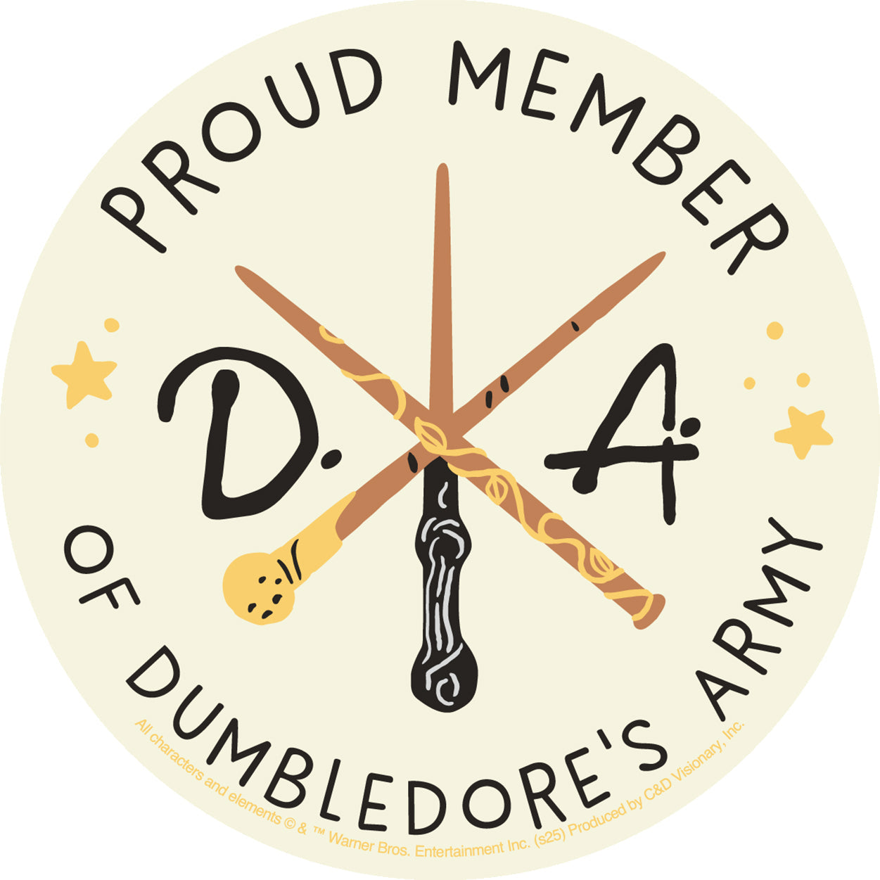 Harry Potter Dumbledore's Army 4" Sticker - 6 pc prepack