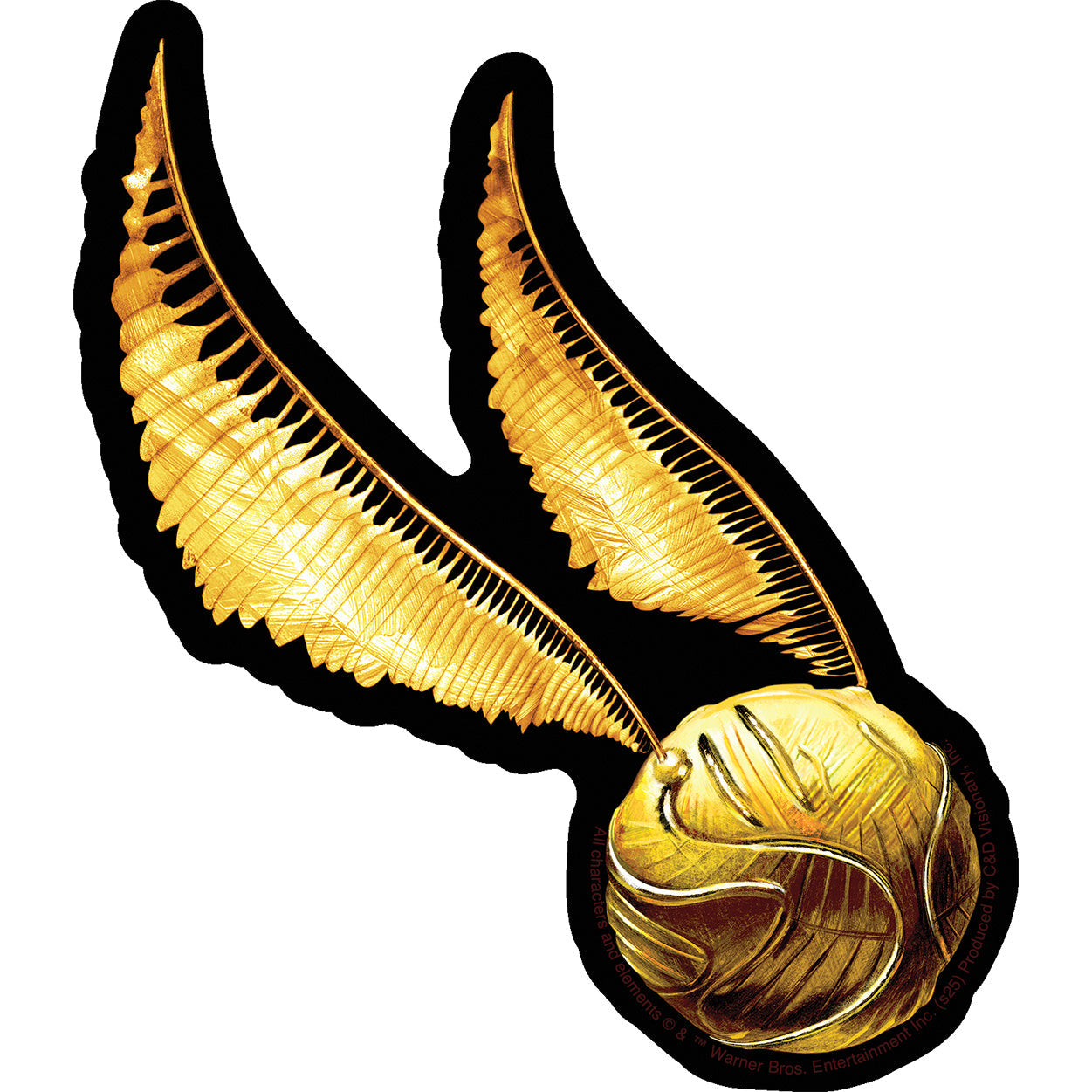 Harry Potter Golden Snitch 4.75"x5.5" Sticker - 6 pc prepack