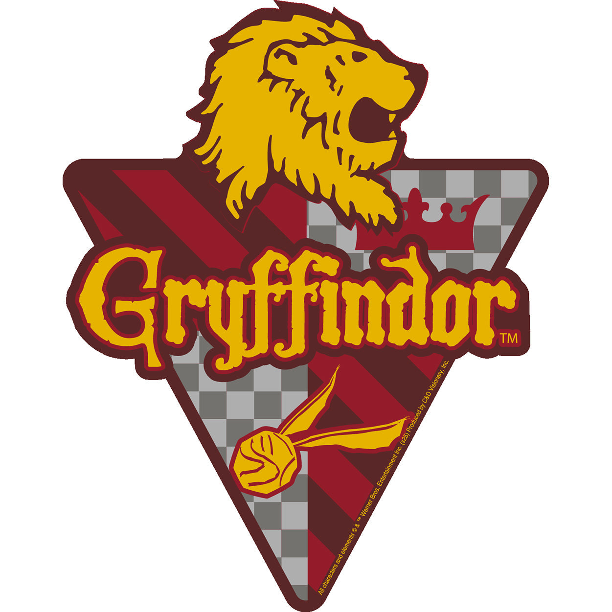 Harry Potter Gryffindor 4.2"x5.25" Sticker - 6 pc prepack