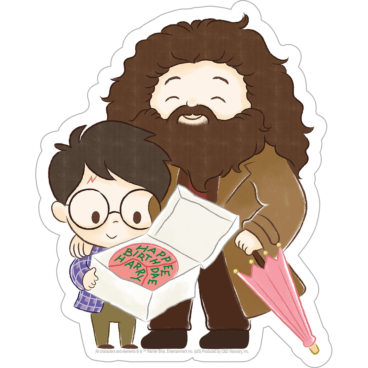 Harry Potter Harry  Hagrid 4.4"x5.5" Sticker - 6 pc prepack