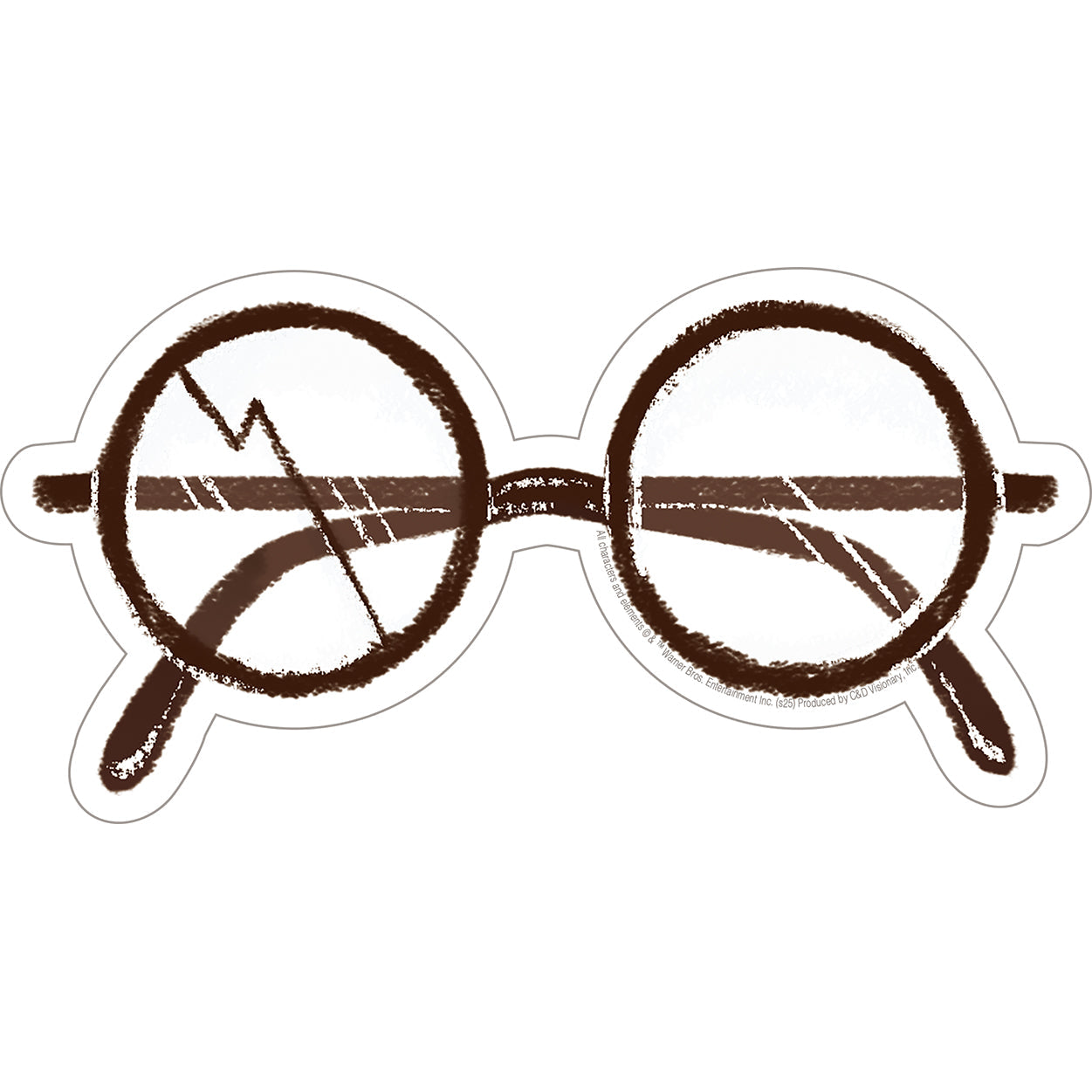 Harry Potter Harry's Glasses 6.5"x3.3" Sticker - 6 pc prepack
