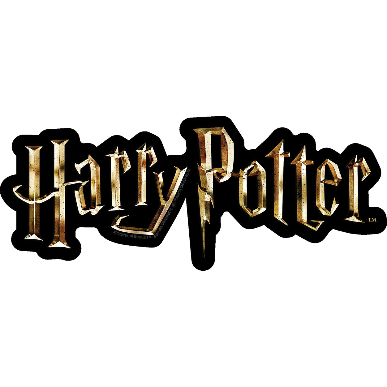 Harry Potter Logo 6.5"x2.6" Sticker - 6 pc prepack