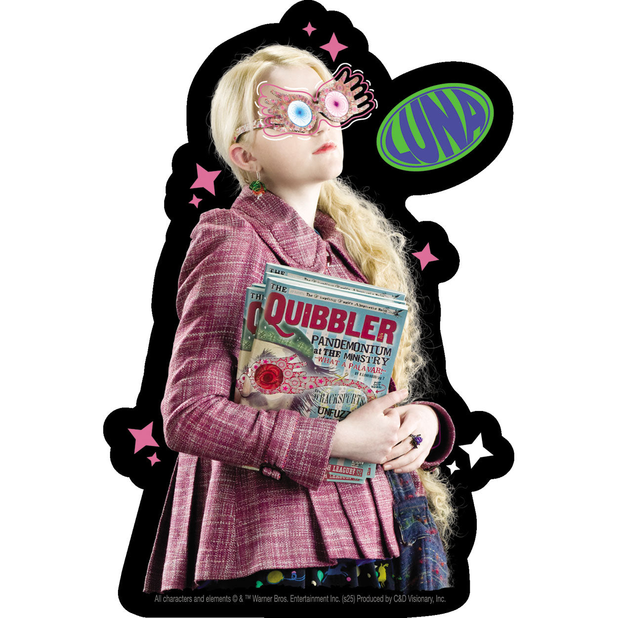 Harry Potter Luna Lovegood 3.6"x5.5" Sticker - 6 pc prepack