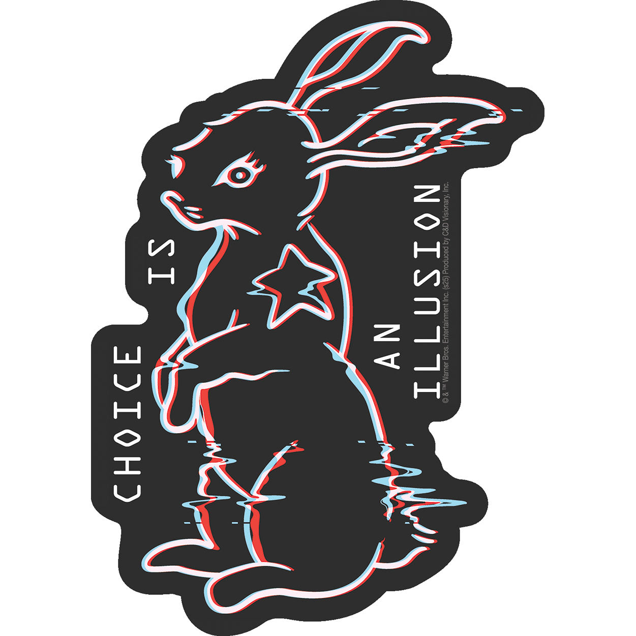 The Matrix White Rabbit 4"x5.5" Sticker - 6 pc prepack