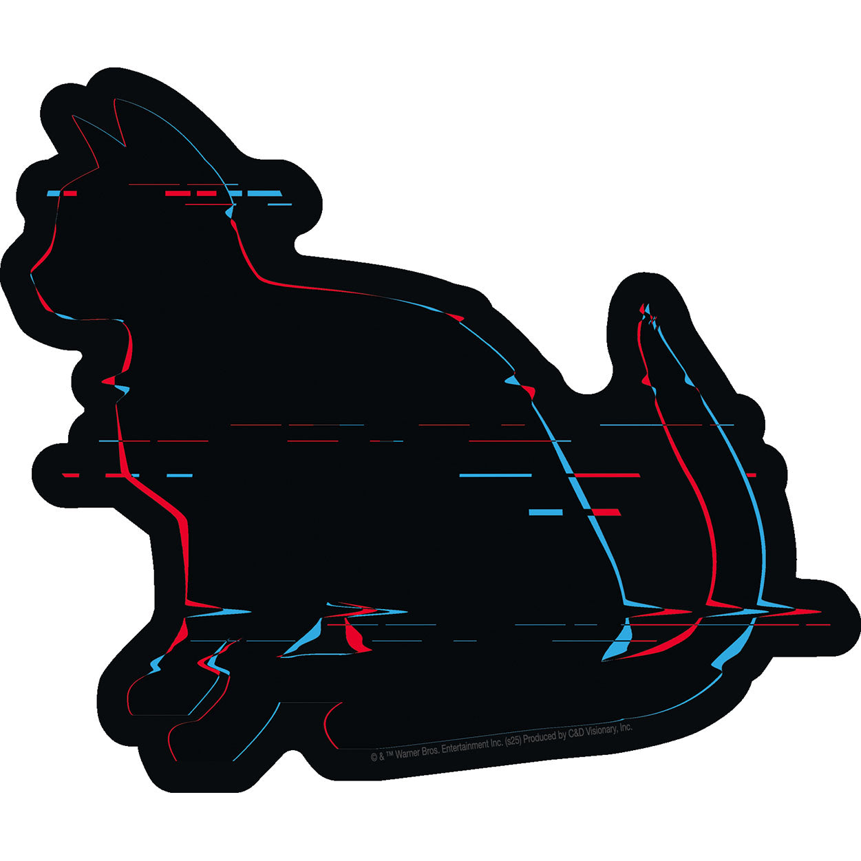 The Matrix Cat Glitch 4.6"x5.5" Sticker - 6 pc prepack