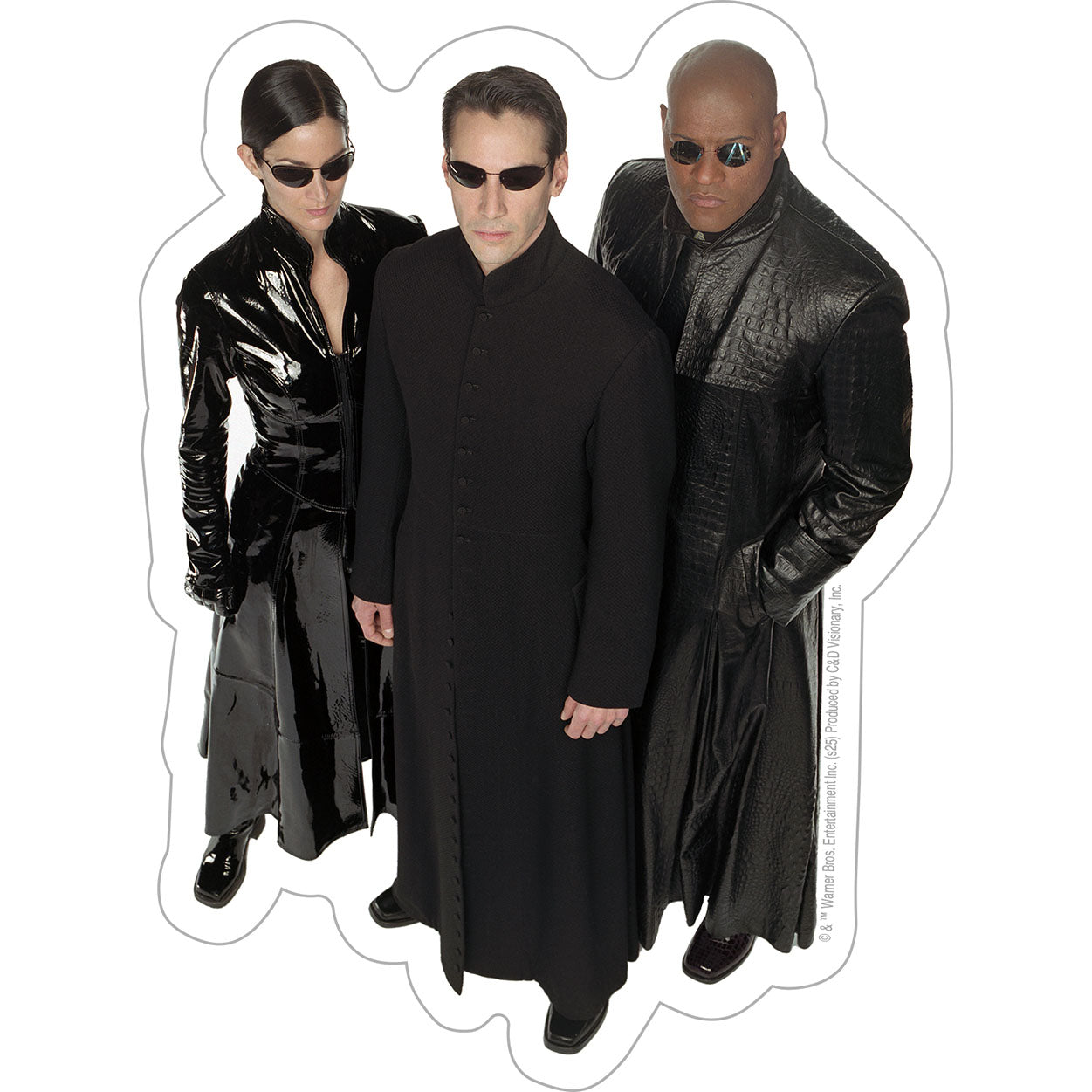 The Matrix Neo, Morpheus  Trinity 4.1"x5.5" StickerÂ  - 6 pc prepack