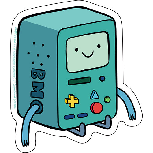 Adventure Time BMO 4.25"x4.9" Sticker - 6 pc prepack