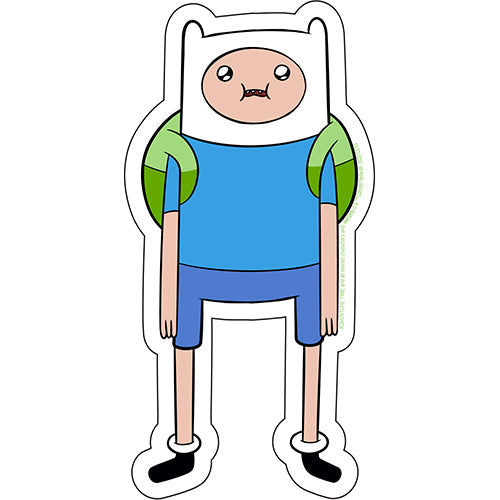 Adventure Time Finn in Awe 2.75"x5.5" Sticker - 6 pc prepack