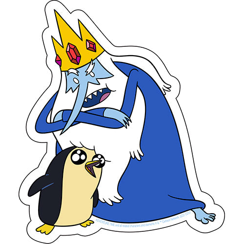 Adventure Time Ice King  Gunter 4.25"x5" Sticker - 6 pc prepack
