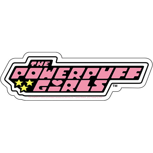 Powerpuff Girls Logo 6"x2" Sticker - 6 pc prepack