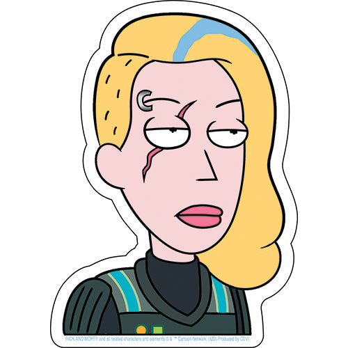 Rick  Morty Evil Beth 3.5"x5" Sticker - 6 pc prepack