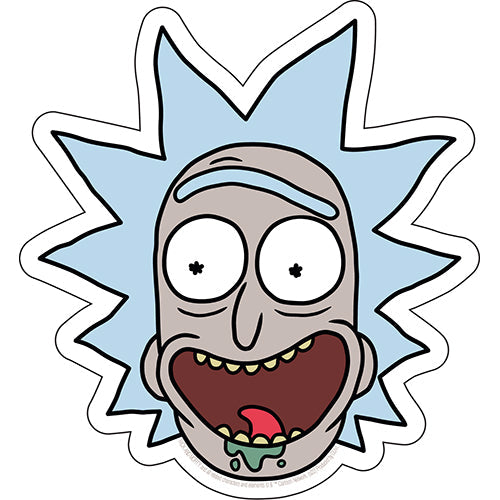Rick  Morty Drunk Rick 4.625"x5" Sticker - 6 pc prepack