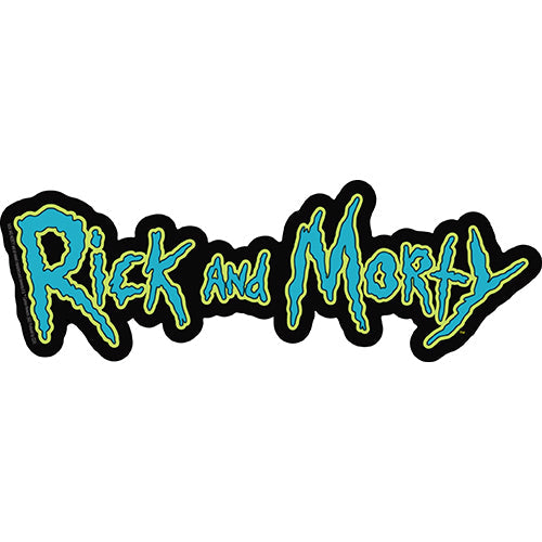 Rick  Morty Logo 7"x2.4" Sticker - 6 pc prepack