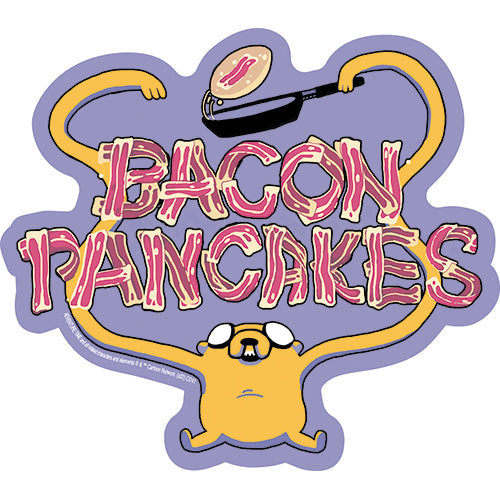 Adventure Time Bacon Pancakes 4.4"x5" Sticker - 6 pc prepack