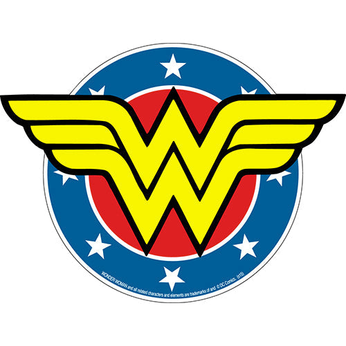 DC Comics Wonder Woman Shield 5"x3.75" Sticker - 6 pc prepack