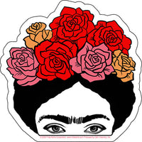 Thumbnail for Frida Kahlo Flower Crown Sticker - 6 pc prepack