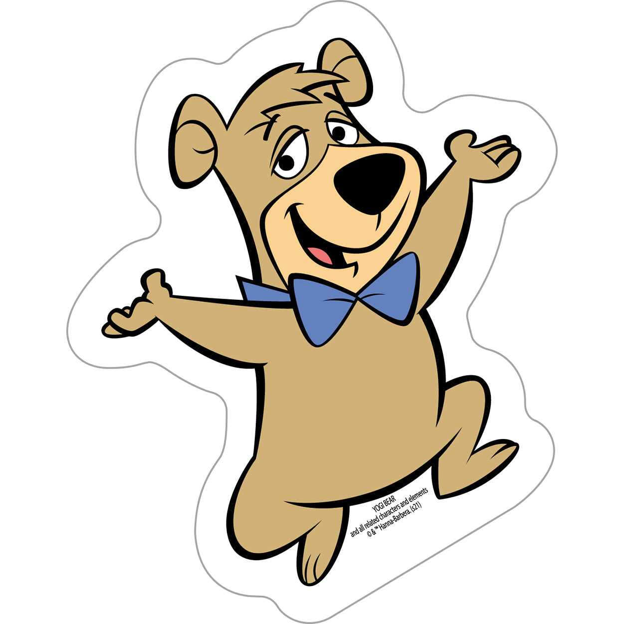 Yogi Bear Boo Boo 3.75"x4.75" Sticker - 6 pc prepack
