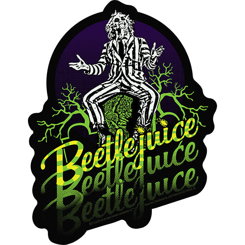 Beetlejuice 3 Times 4.25"x5.5" Sticker - 6 pc prepack