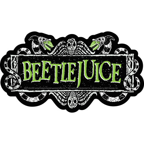 Beetlejuice Logo 5.375"x3" Sticker - 6 pc prepack