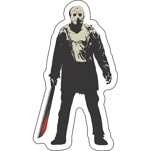 Friday the 13th Jason 3"x5.5" Sticker - 6 pc prepack