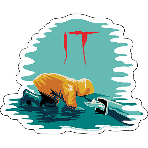 IT S.S. Georgie 5"x4.5" Sticker - 6 pc prepack