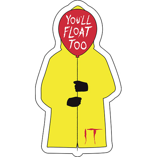 IT You'll Float Too 3"x5.5" Sticker - 6 pc prepack