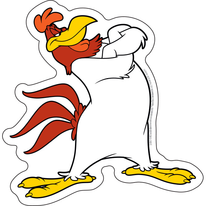 Looney Tunes Foghorn 5â€x5â€Â Sticker - 6 pc prepack