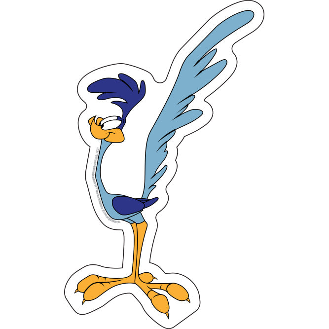 Looney Tunes Roadrunner 3.7â€x6â€ Sticker - 6 pc prepack