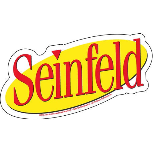 Seinfeld Logo 5.5."x3.5" Sticker - 6 pc prepack