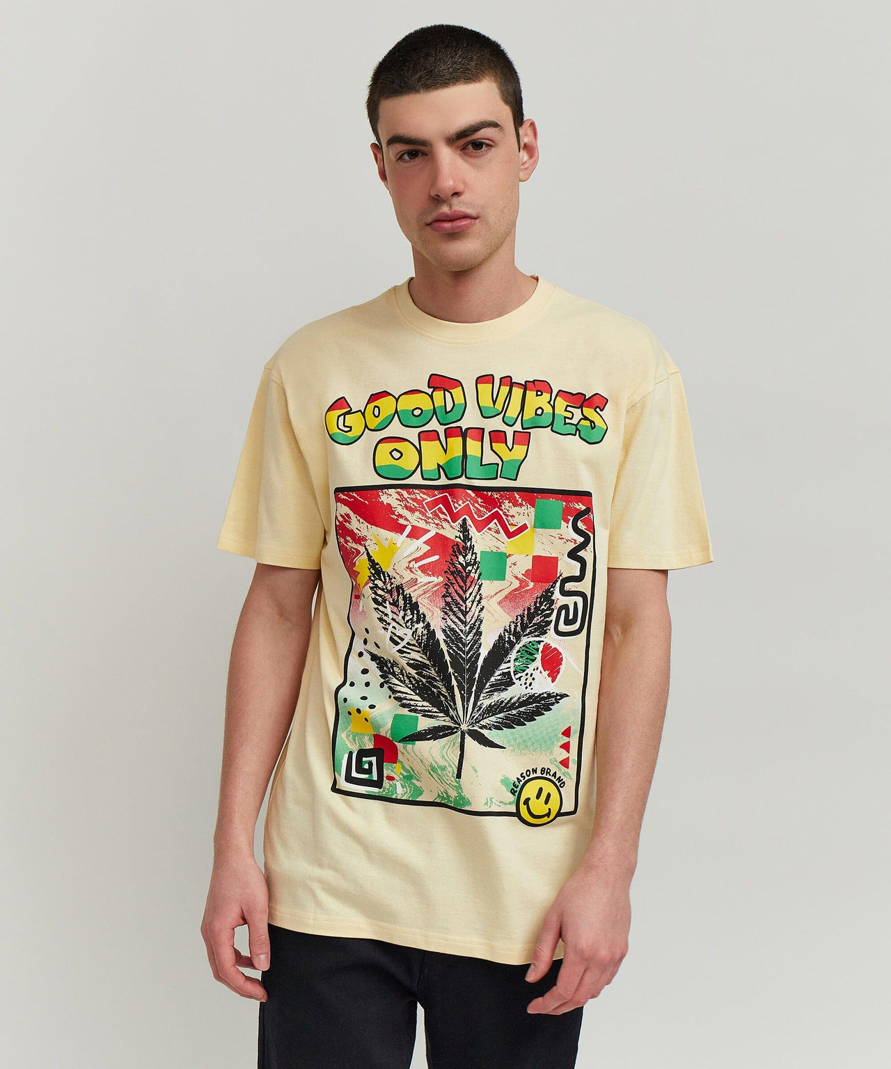 Good Vibes Only T-Shirt - Khaki