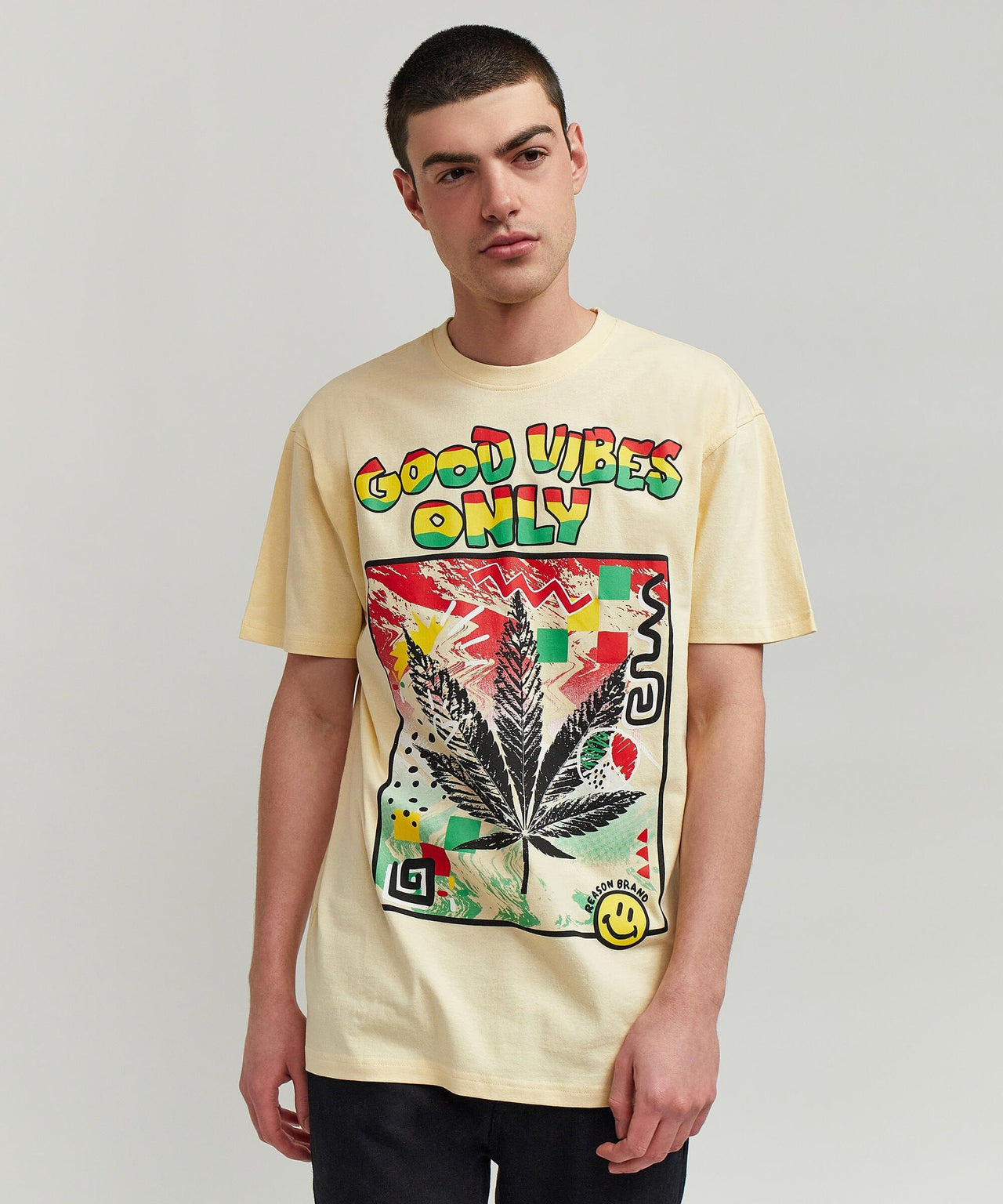 Good Vibes Only T-Shirt - Khaki